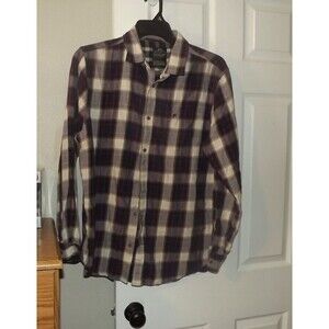 Men's Racing Green Great Britain Long Sleeve Flannel Button Up Shirt Size XL